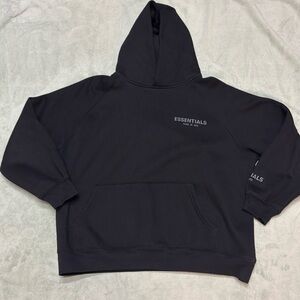 Essential Fear Of God Hoodie Mens Size Large Black